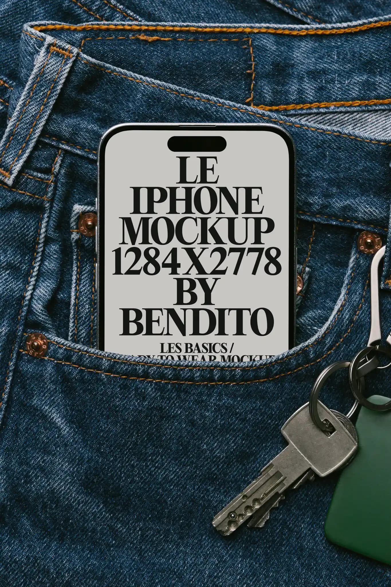 Teléfono en el bolsillo de un jean